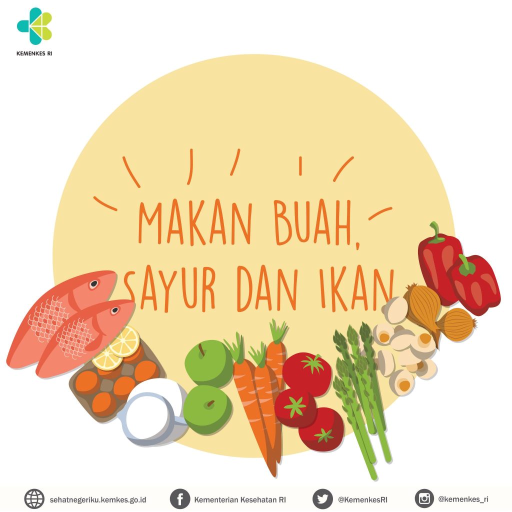 Makan Sayur Buah dan Ikan