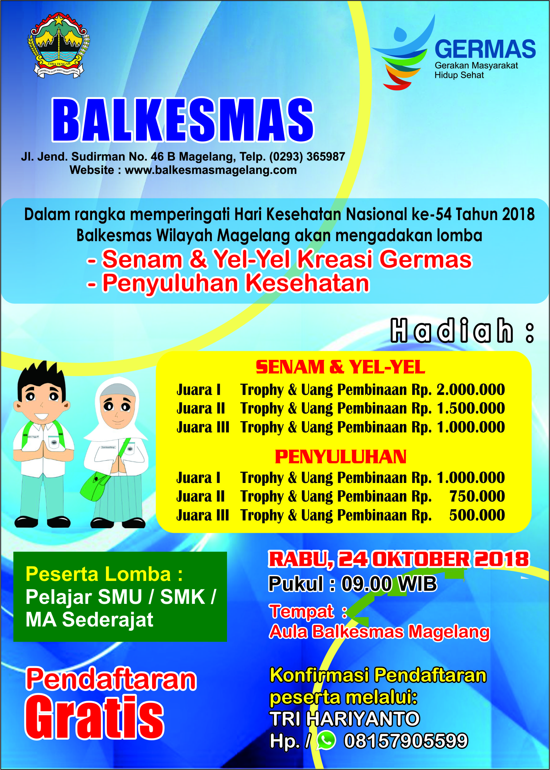 LOMBA HKN KE 54 TAHUN 2018- BALKESMAS MAGELANG LOMBA HKN KE 54 TAHUN 2018- BALKESMAS MAGELANG