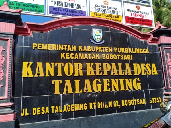 KEGIATAN DESA DAMPINGAN (DESA TALAGENING, KAB. PURBALINGGA) TAHUN 2021 KEGIATAN DESA DAMPINGAN (DESA TALAGENING, KAB. PURBALINGGA) TAHUN 2021