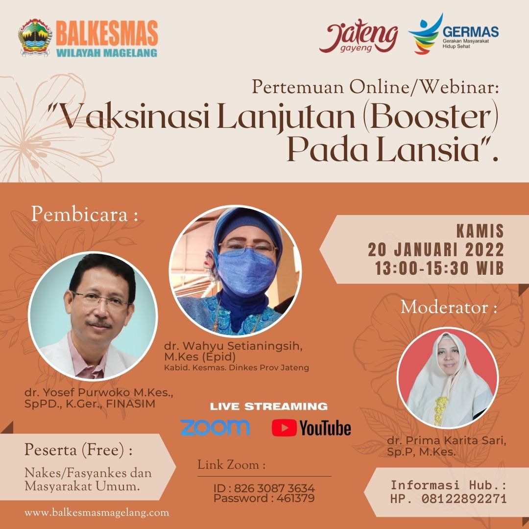 Webinar Vaksin Booster pada lansia
