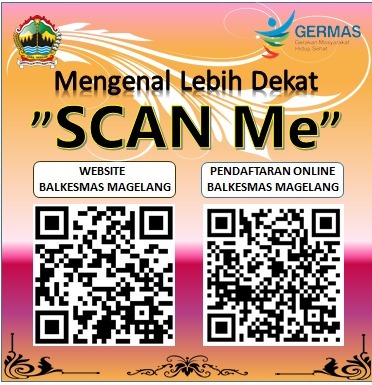 Barcode QR Pendaftaran Online Balkesmas Wilayah Magelang